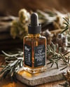 Amber Dropper Bottle with Oil Tincture Mockup