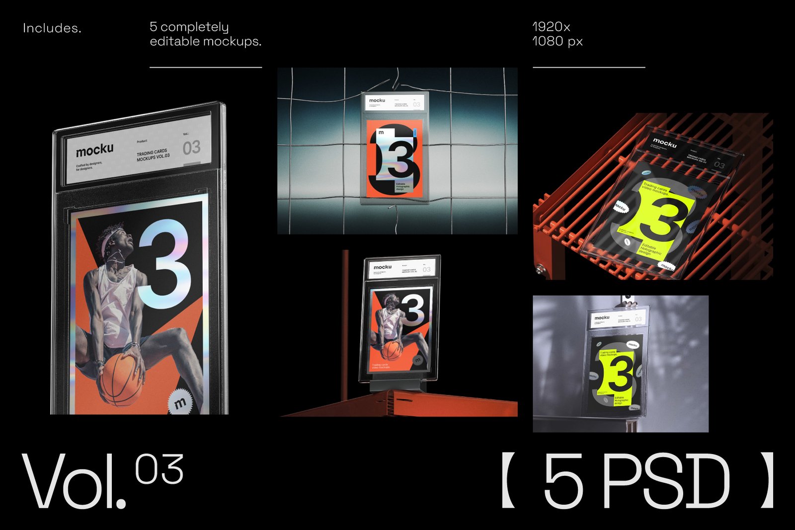 Trading Cards Video Mockups Set