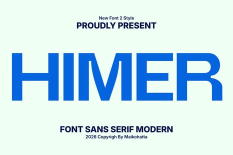 Himer – Bold Modern Sans Serif - Fonts