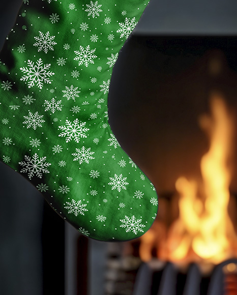 Christmas Stocking Mockup