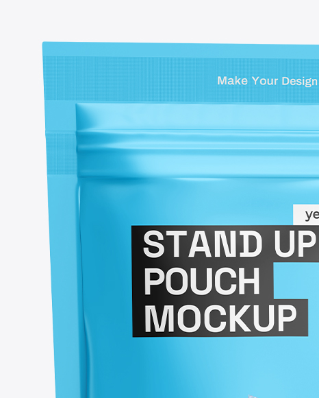 Matte Stand-Up Pouch Mockup