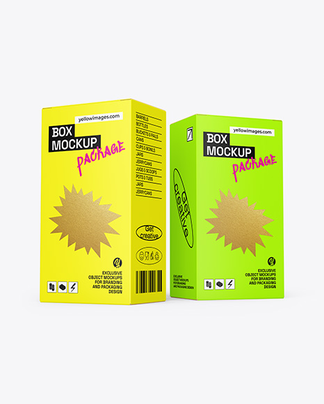 Two Paper Boxes Mockup - Two+Paper+Tag+Labels+Mockup