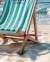 Beach Chair on the Seashore Mockup