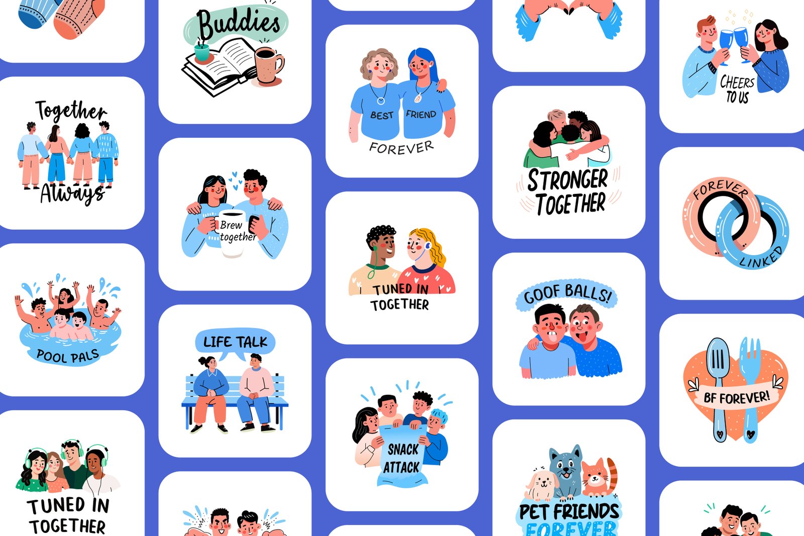 Friends Stickers Pack