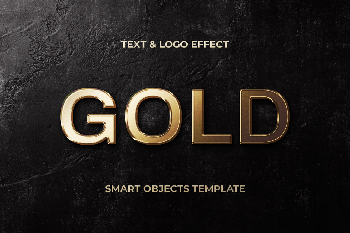 Glowing Gold Text &amp; Logo Effect