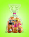 Plastic Bag With Oranges Mockup
