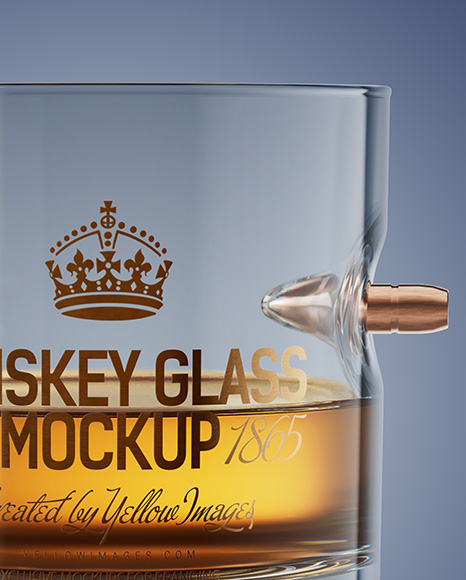 Bullet Whiskey Glass Mockup