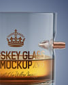 Bullet Whiskey Glass Mockup