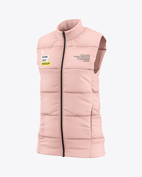 Women's Down Vest Mockup