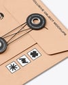 Kraft Paper Envelope with String Mockup