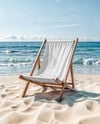 Beach Chair on the Seashore Mockup