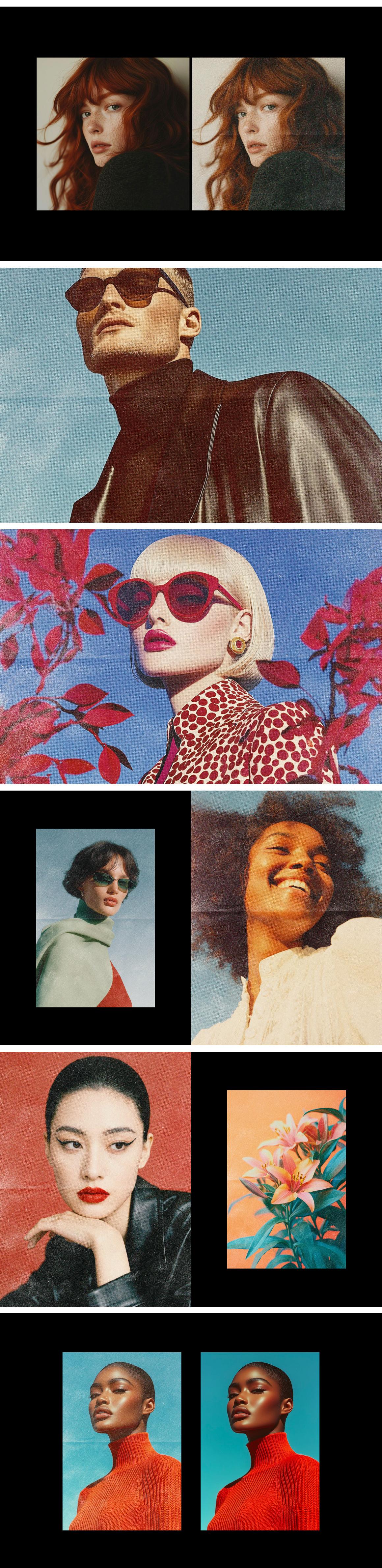 Retro Print Photo Effect