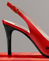 Glossy Slingback on Shoe Box Mockup