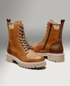 Pair of Women's Combat Boots Mockup