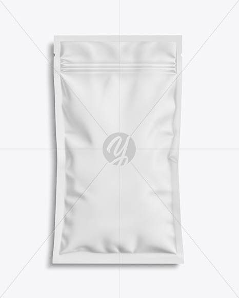 Matte Sachet with Zip Lock Mockup