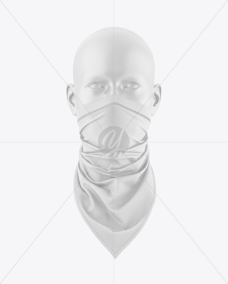 Neck Gaiter Mockup - Front View