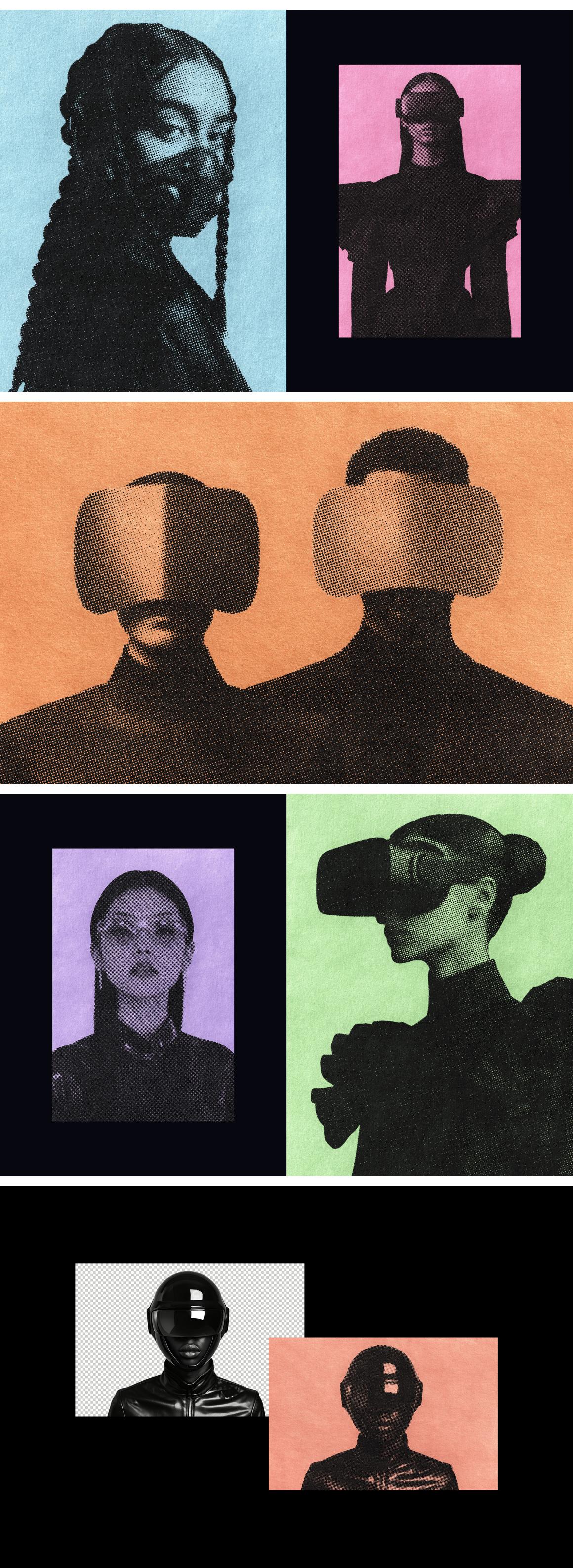 Halftone Print Effect