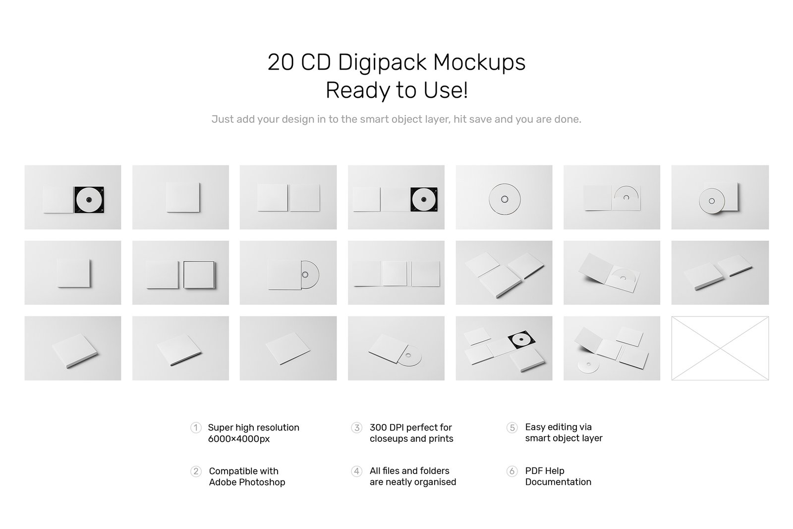 CD Digipack Mockups