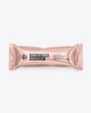 Glossy Metallic Snack Package Mockup