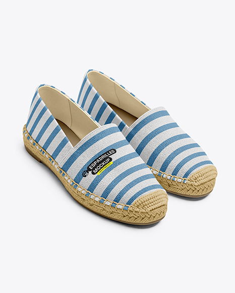 Pair of Women's Espadrilles Mockup - Canvas mockups