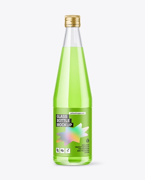 Color Liquid Bottle Mockup
