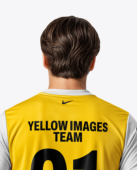 Man Wearing Full Soccer Kit Mockup