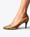 Pair of Pumps on Woman's Legs Mockup