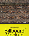 Billboard on a Brick Wall Mockup