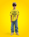 Boy Wearing Oversize T-Shirt and Baseball Cap Mockup