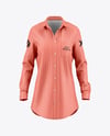Women's Long Sleeve Shirt Mockup - Front View
