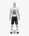 Full Soccer Kit w/ Mannequin Mockup - Back View