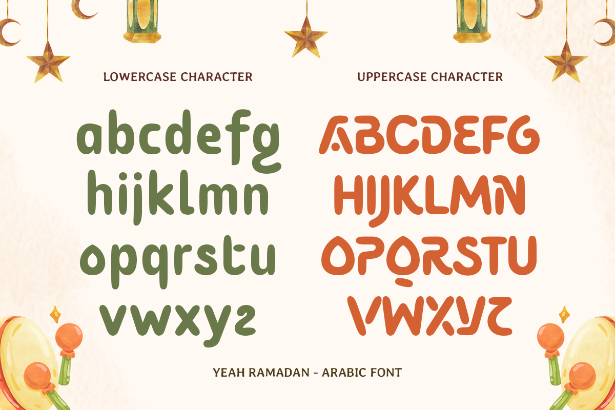 Yeah Ramadan - Arabic Font