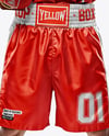 Man Wearing Boxing Jersey and Shorts with Champion Belt Mockup