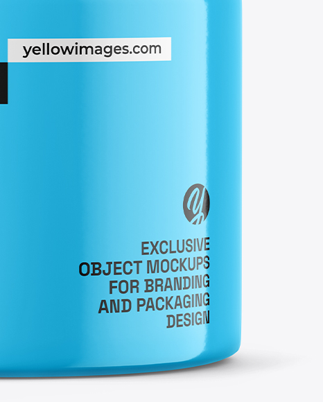 Glossy Cosmetic Jar Mockup