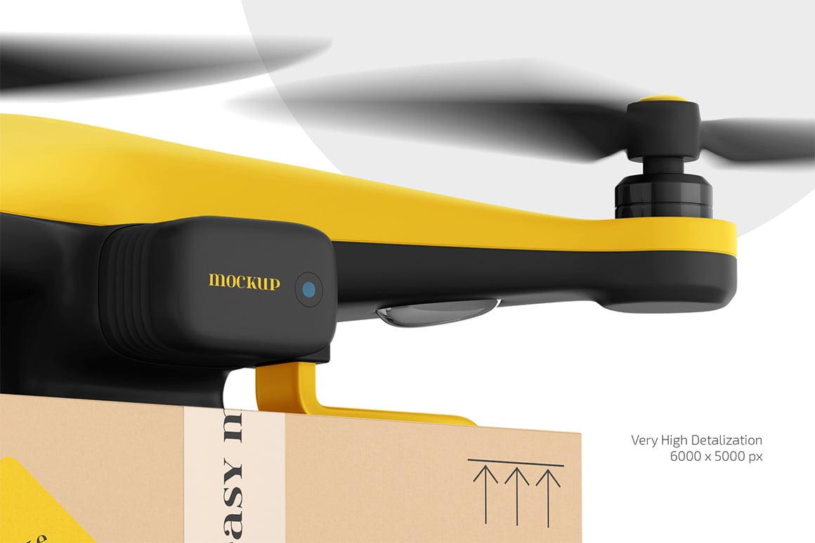 Delivery Drone Mockup Set