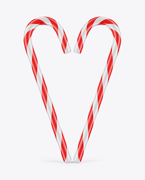 Two Candy Canes Mockup - Christmas mockup