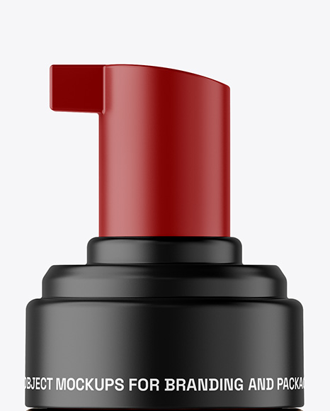 Amber Foam Pump Bottle with Box Mockup