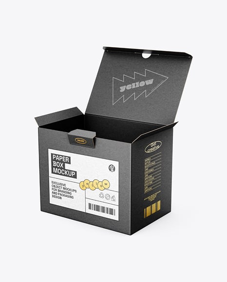 Kraft Paper Box Mockup