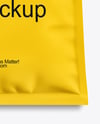 Matte Sachet with Zip Lock Mockup