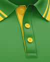 Men's Long Sleeve Raglan Polo Mockup
