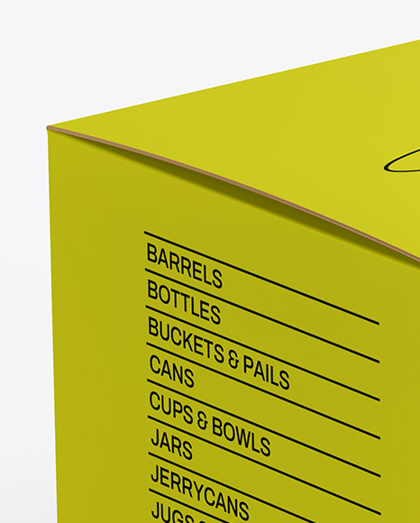Paper Box Mockup