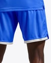 Black Man Wearing Full Basketball Kit Mockup