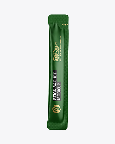 Matte Stick Sachet Mockup
