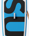 Woman Wearing Swimsuit with SUP Board Mockup
