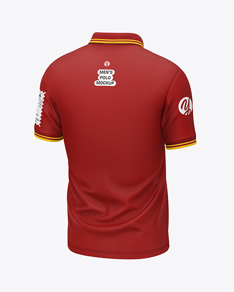 Men's Short Sleeve Polo Shirt Mockup