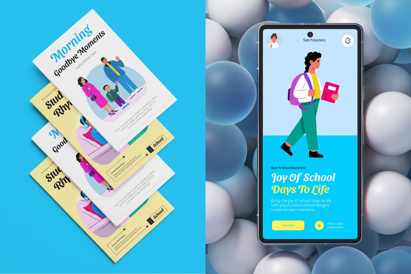 Back To School Illustration Art Pack