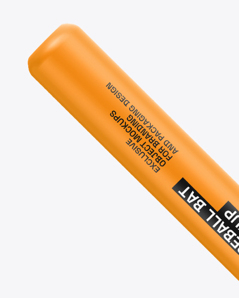 Two Matte Baseball Bats Mockup