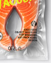 Clear Plastic Flow-Pack with Salmon Fish Steak Mockup