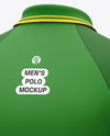 Men's Short Sleeve Raglan Polo Mockup