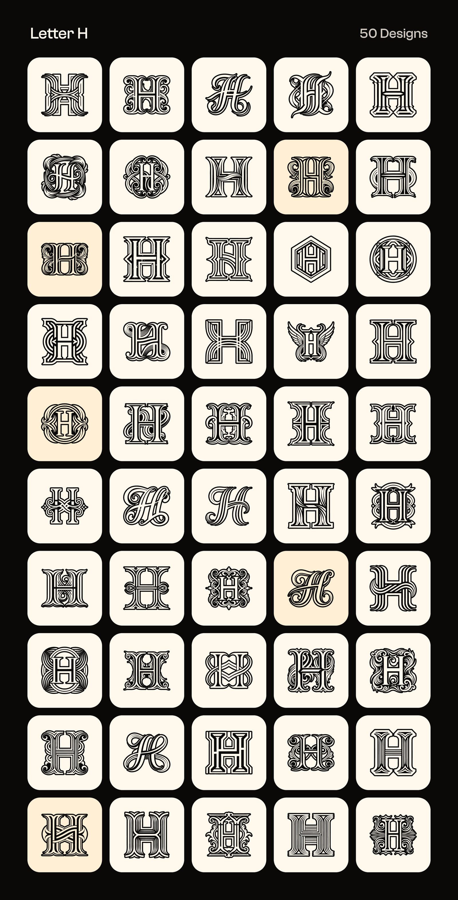 Alphabet Letters Logo Bundle